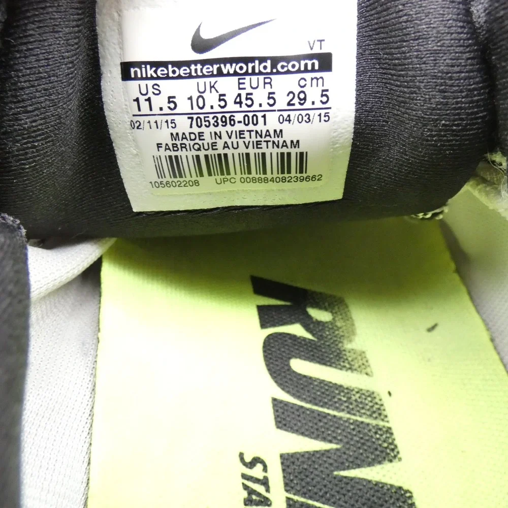 Nike LunarEclipse 5 705396-001 Sneakers Men's US 11.5 Black Trail Running Shoes